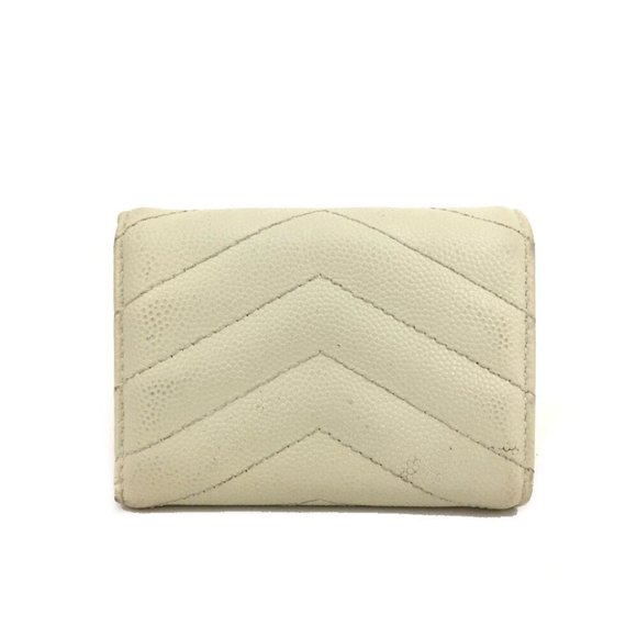 0404188 Saint Laurent Cassandra Leather Mini Trifold Wallet - Picture 4 of 8